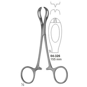 Lahey คีมผ่าตัดด้วยมือขนาด155มม. ทำจากสเตนเลสแม่นยำสำหรับใช้ผ่าตัด - Product Image 4