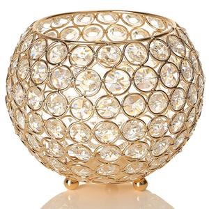 LAITON DIX BRAS DIAMANT CRISTAL BOUGEOIR EN VERRE BRASSWORLD INDE - Product Image 2