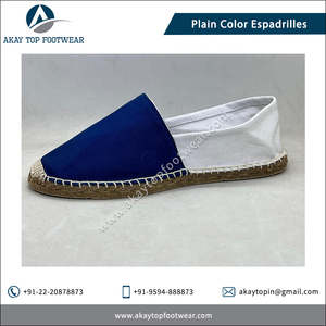 Venta caliente diseño tradicional yute zapatos planos 2 tonos Color sólido alpargatas Slip-On peso ligero verano impreso tamaños personalizados - Product Image 6