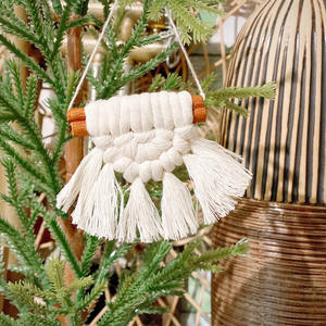 Decoración de macramé para árbol de Navidad, adornos de macramé colgantes de estilo bohemio para árbol de Navidad, novedad - Product Image 3