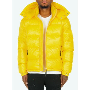Veste matelassée brillante pour homme, classique, jaune, rouge, bleu, extérieur, hiver - Product Image 1