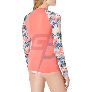 Wholesale OEM <b>Women's</b> Uv Long Sleeve Rashguard | Best <b>rash</b> <b>guard</b> supplier - Product Image 6