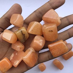 20mm 30mm Naturel Orange Aventurine Pierre Taille Libre Lisse Poli Tumble Nuggets Pierre Précieuse En Gros De L'usine De Fabricant - Product Image 2
