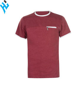 2025 plus récent Zipper Fashion Design respirant hommes t-shirt avec Logo personnalisé haute qualité coton tissu confortable hommes t-shirts - Product Image 2