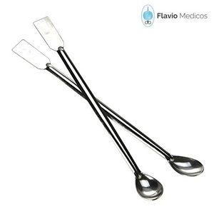 Cuillère de laboratoire Spatule Cuillère à mélanger de laboratoire en acier inoxydable Instruments chirurgicaux à double extrémité - Product Image 4