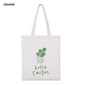 Asa de hombro al por mayor eco-friendly reutilizable personalizado impreso bolsa de algodón para uso comercial - Product Image 3