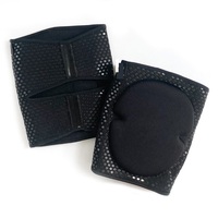 Genouillères adhésives souples de qualité avec protection professionnelle pour la pole dance, noires