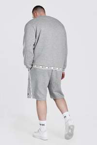 ชุดกางเกงวิ่งขาสั้นผ้าฟลีซผ้าคอตตอนสีพื้นแห้งเร็วเซ็ตกางเกอร์กางเกงกีฬาสองชิ้นสำหรับผู้ชายเซ็ตกางเกงขาสั้นสำหรับฤดูร้อน - Product Image 6