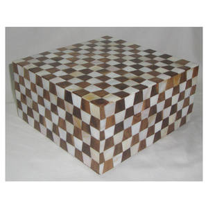 Caja de almacenamiento de joyas con patrón, con incrustaciones de mopa - Product Image 1