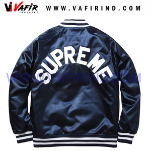 Blouson d'hiver en Satin pour hommes, personnalisé, vente en gros - Product Image 1