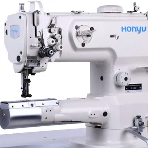 האחרון חדש תפירה תעשייתית מכונת זמין Honyu HY-1360B | ישיר כונן, צילינדר, כפול מחט מכונת תפירה