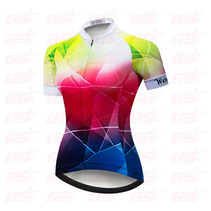 100% Polyester Cycling Wear Women MTB Bike Jersey Breathable Bicycle Clothing - Product Image 3