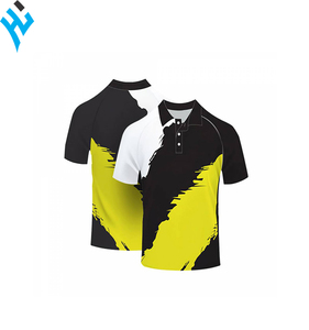 Camiseta deportiva de manga corta y secado rápido, polo colorido con estampado de malla 100% poliéster, diseños personalizados, nuevo diseño - Product Image 4