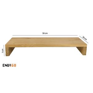 ขาตั้งจอภาพไม้ที่แข็งแรงโต๊ะทีวี1ชั้นแบบร่วมสมัยพร้อมขาตั้งทีวีแบบถอดออกได้ - Product Image 6