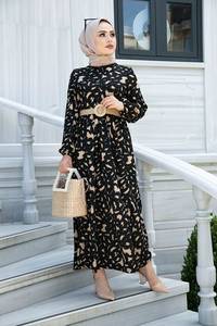 Nouvelle saison femmes vêtements islamiques Abaya caftan tunique dubaï arabe musulman mode islamique qualité turque - Product Image 4