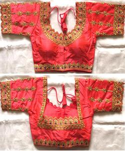 Nouvelle blouse prête à porter en géorgette avec broderie géométrique et sequins, prix de gros pour les vêtements de fête - Product Image 1