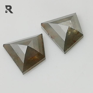 2.36 CT ธรรมชาติหลวมสีเทาเรขาคณิตตัดเพชรประกายเพชร - Product Image 4