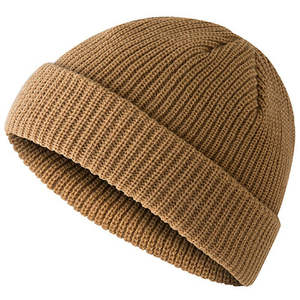 Los hombres de invierno de punto de esquí simple cráneo tapa Slouchy Cable sombrero de - Product Image 1