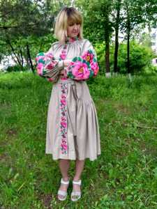 2021 Boho gótico Floral patrón Maxi vestido bordado borla manga larga Casual estilo ucraniano 100% algodón verano Mini LO para - Product Image 4