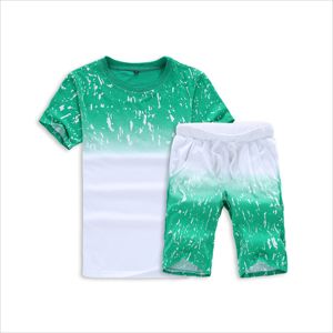 Traje de ropa deportiva para hombre, chándal, camiseta de manga corta, conjuntos de pantalones cortos, sudadera informal para hombre, trajes deportivos sublimados - Product Image 1