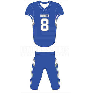 ชุดยูนิฟอร์มอเมริกันฟุตบอลแบบมืออาชีพ ระบายอากาศได้ดี ไซส์พลัส  ออกแบบได้ตามต้องการ พร้อมชื่อทีมและหมายเลข  ลายพิมพ์แบบซับลิเมชั่น  ดีไซน์สำหรับทั้งชายและหญิง - Product Image 6