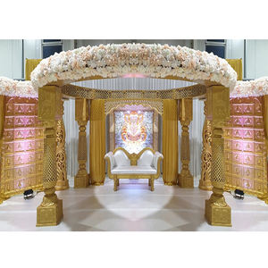 Glam Indian Wedding South Mandap Decors Mariage Hindou Fibre Mandap Decoration Dazzling Mandap Decoration Wedding Australia - Product Image 1