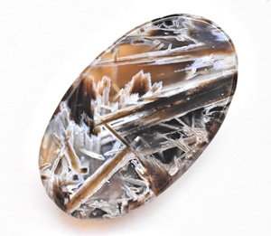 Natural Stick Agate Cabochon High Quality Turkish Stick <b>Tube</b> Agate Gemstone Cabochon For Jewellery Makinng handmade Cabochon - Product Image 4