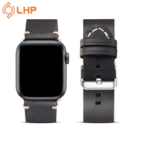 Bracelet de montre IWatch Vintage de haute qualité 38mm 42mm 44mm 45mm avec cuir véritable huileux manuel