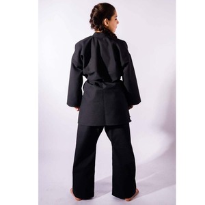 PIHA SPORTS Custom Women Black Ninjutsu/bujinkan/karate Gi Training Uniform with <b>Elastic</b> Band & <b>Lace</b>-up Closure - Product Image 4