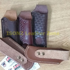 Emballage fourreau en cuir couteaux damas avec boîte en bois, 10 pièces - Product Image 3