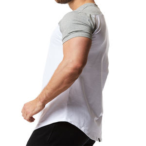 T-shirts à manches courtes pour hommes personnalisés OEM Design solide Streetwear d'été décontracté col en O coton Logo personnalisé de haute qualité respirant - Product Image 2
