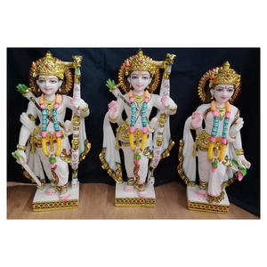 Darbar-estatua colorida de mármol para adoración - Product Image 1