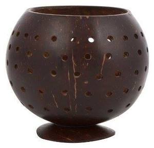 Lampe lumineuse en noix de coco, DESIGN personnalisé de qualité supérieure, vase en coquille de noix de coco, porte-bougie fabriqué au VIETNAM, - Product Image 3