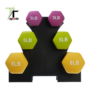Quả Tạ Lục Giác Cao Su Tổng Hợp Vinyl Giá Rẻ Tùy Chỉnh 2/3/5lb Thiết Bị Tập Gym Bộ Quả Tạ Điều Chỉnh Được - Product Image 5