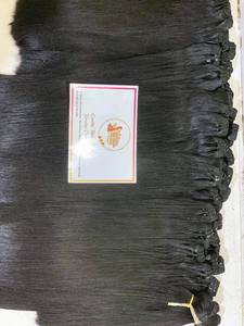 ผมแท้เวอร์จินสีดำธรรมชาติแบบเรียบ  ถักสองชั้น  ฟอกสีด้วยเครื่อง  น้ำหนัก 100 กรัม ผลิตในเวียดนาม - Product Image 5