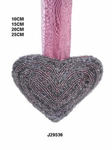 ลูกปัดแก้วสีเขียวรูปหัวใจทำด้วยมือเครื่องประดับต้นคริสต์มาสมีให้เลือกทุกสีและขนาดเครื่องประดับตกแต่งเทศกาล - Product Image 6