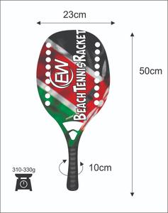 Raquetas de Tenis Playa y Raquetas de Pádel Personalizadas con Logotipos, Combinaciones de Colores, Peso 310-330g, Longitud 50cm - Product Image 3