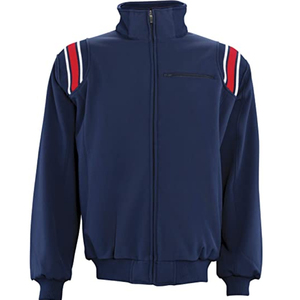 Veste d'arbitre à demi-zip, veste d'arbitre de baseball, veste à demi-zip, vêtements de sport, bleu marine, veste d'arbitre de softball avec bande sur les épaules - Product Image 3