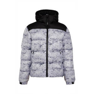 Manteau bouffant d'hiver décontracté Bubble Man avec col montant et capuche en coton - Product Image 1