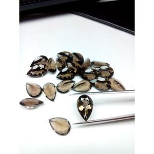 Piedra preciosa suelta de cuarzo ahumado Natural AAA de grado de alta calidad, 9x14mm, forma de pera, Centro de Evaluación de gemas tratado térmicamente, certificado 4,10 - Product Image 6