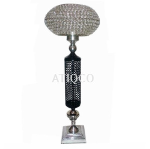Support de bougie moderne et élégant en métal, porte-bougie en aluminium, verre et cristal, support à bougie chauffe-plat en fer, best-seller ATIQCO Digital - Product Image 6