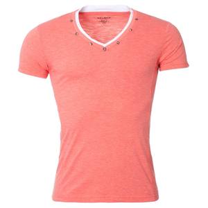 Next Level Soft Cotton T-Shirts v Neck Tee Casual Streetwear71% Cotton 25% <b>Viscose</b> 4% Spandex V Neck Breathable t Shirt - Product Image 2