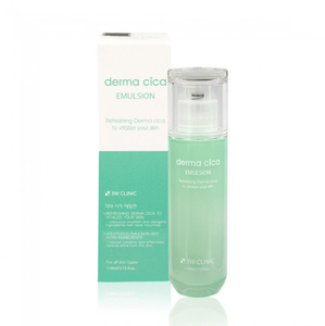 3W CLINIC DERMA CICA EMULSION Loción y Crema Facial 110ml con Ácido Hialurónico y Extractos de Centella Asiática para Todo Tipo de Piel K-beauty - Product Image 1