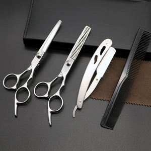 8 PCS Shaving Kit Barber <b>Razor</b> Professional Hairdressing Shaving Scissors Hairdressing Comb Scissors Set Barber Shaving Kit - Product Image 6