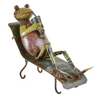 Sculpture Antique, 30 cm, meilleur décoration d'extérieur et d'intérieur, Design en métal, Design de finition colorée et peinte