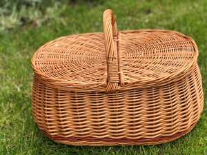 Cesta de mimbre tejida para almacenamiento de alimentos o frutas - Product Image 5