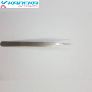 Pinzas de extensión de pestañas antideslizantes de acero inoxidable con punta de fibra de alta calidad para aplicación de maquillaje - Product Image 2