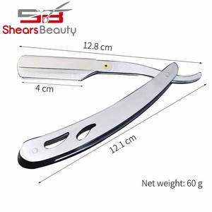 2021, venta al por mayor, maquinilla de afeitar recta de acero inoxidable de una sola hoja para hombres, maquinilla de afeitar de seguridad de triple hoja para afeitar áreas de Bikini - Product Image 2