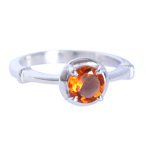 Natural Citrine Gemstone Solitaire <b>Ring</b> 925 Sterling <b>Silver</b> Band Hot Selling Jewelry for Girls Women Engagement Wedding Gift - Product Image 6