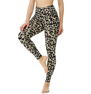 Collants de Yoga imprimé léopard, taille haute, pour femmes, pantalons d'entraînement, poche, froissé sur les fesses, ensemble de Fitness, vêtements, - Product Image 3